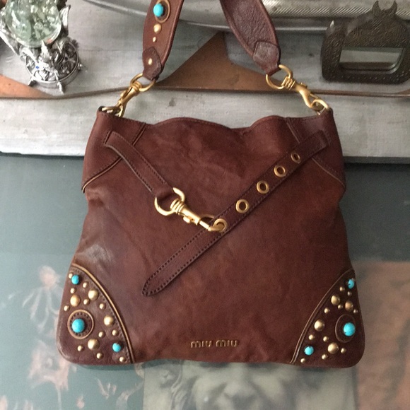 ✅️SOLD✅️Host Pick x2 MIU MIU/PRADA Leather Bag w/dust bag - Picture 5 of 17